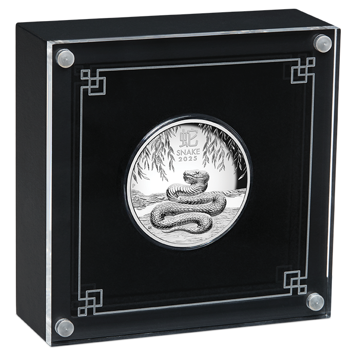 Australian Lunar Series III 2025 Year of the Snake 1oz Silver Proof High Relief Coin