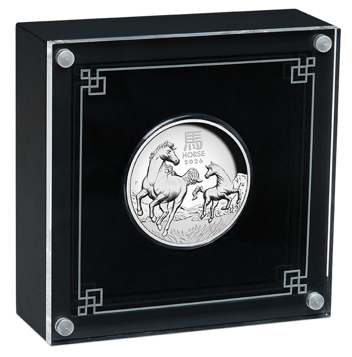 Australian Lunar Series III 2026 Year of the Horse 1oz Silver Proof High Relief Coin