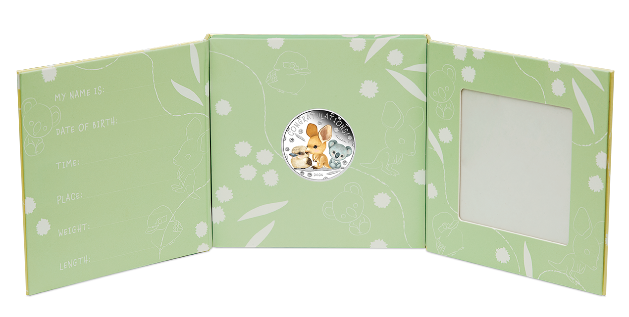 Newborn Baby 2026 1/2oz Silver Proof Coloured Coin