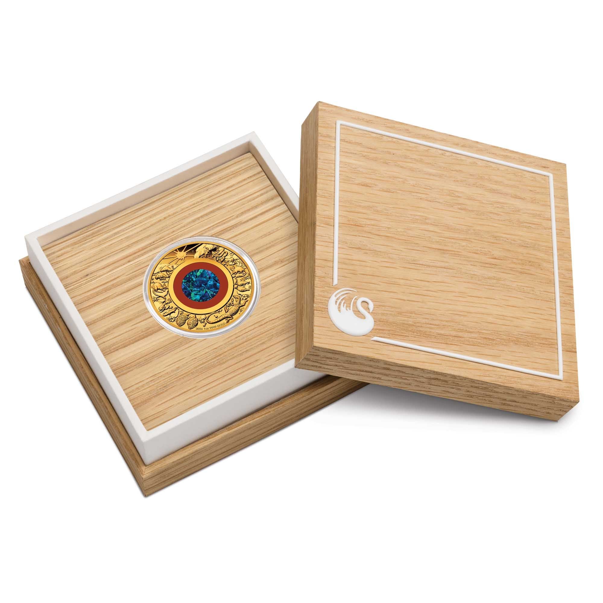 Wonders of Australia - The Outback 2026 1oz Gold Proof Opal Coin