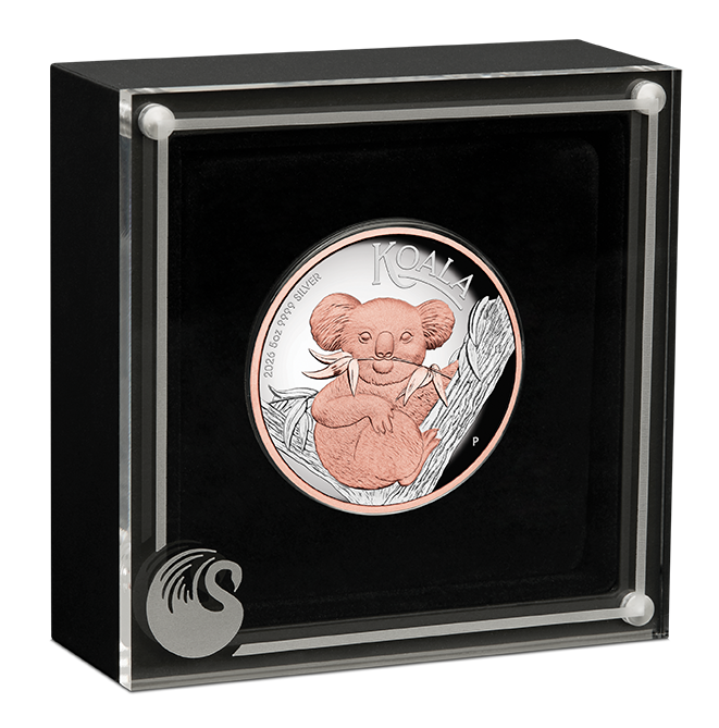 Australian Koala 2026 5oz Silver Proof High Relief Gilded Coin