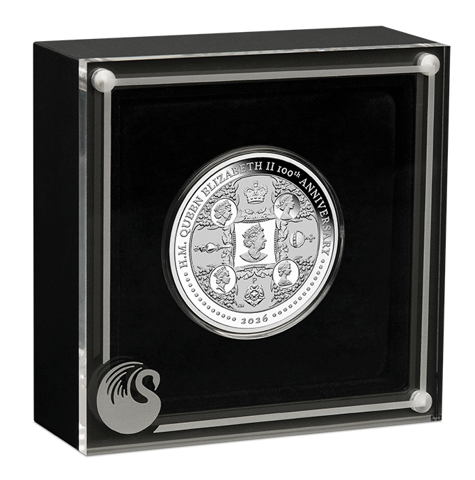 H.M. Queen Elizabeth II 100th Anniversary 2026 1oz Silver Proof Coin