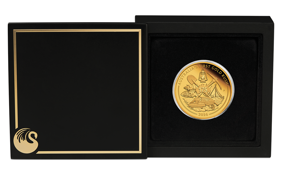 Australia's First Gold Rush 175th Anniversary 2026 1oz Gold Proof Coin