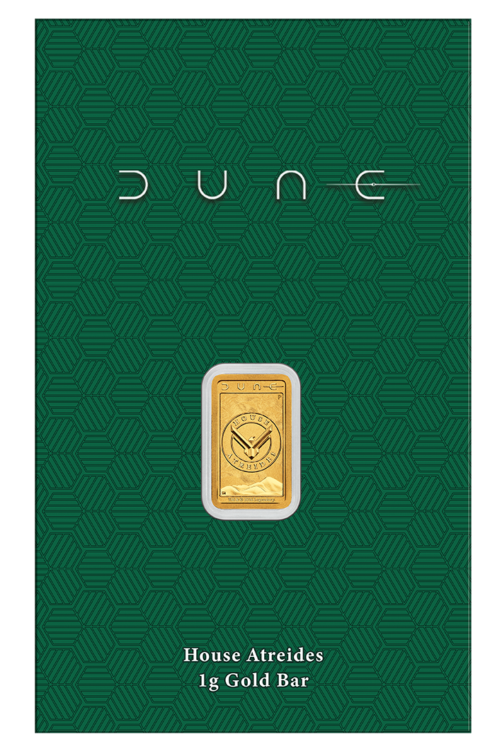 Dune - House Atreides 2026 1g Gold Minted Bar