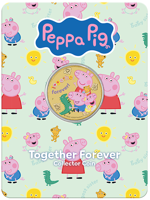 Peppa Pig - Friends 2026 Collector Coins in Cards (Three-Coin Set)