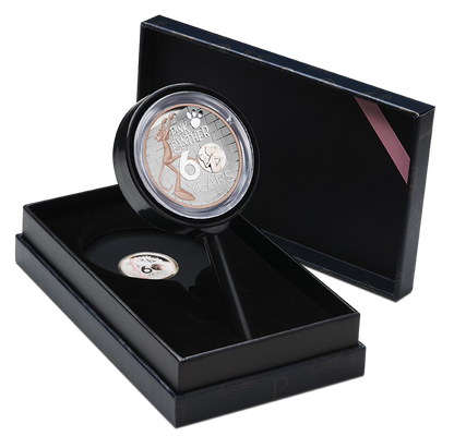 The Pink Panther 60th Anniversary 2024 5oz Silver Proof High Relief Gilded Coin