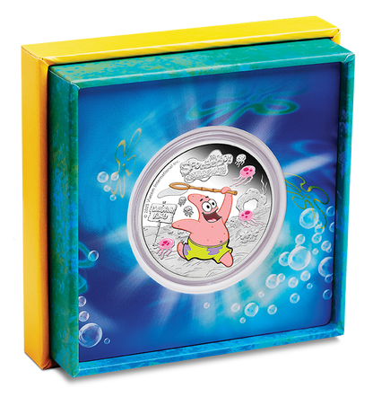 Spongebob Squarepants Patrick Star 2025 1oz Silver Proof Coloured Coin