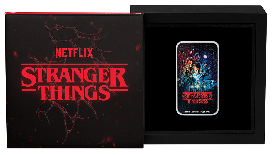 Stranger Things - Season 1 2026 1oz Silver Coloured Rectangular Coin