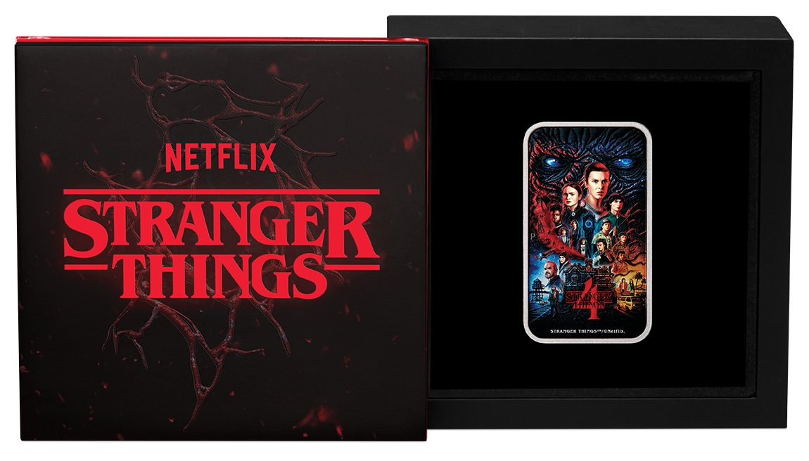 Stranger Things - Season 4 2026 1oz Silver Coloured Rectangular Coin