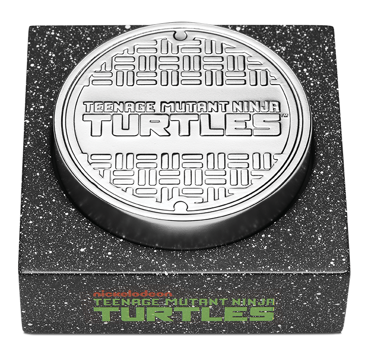 Teenage Mutant Ninja Turtles 40th Anniversary 2024 2oz Silver Antiqued High Relief Coloured Coin