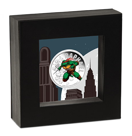 Teenage Mutant Ninja Turtles Raphael 2025 1oz Silver Proof Coloured Coin