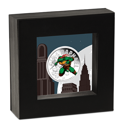 Teenage Mutant Ninja Turtles Raphael 2025 1oz Silver Proof Coloured Coin