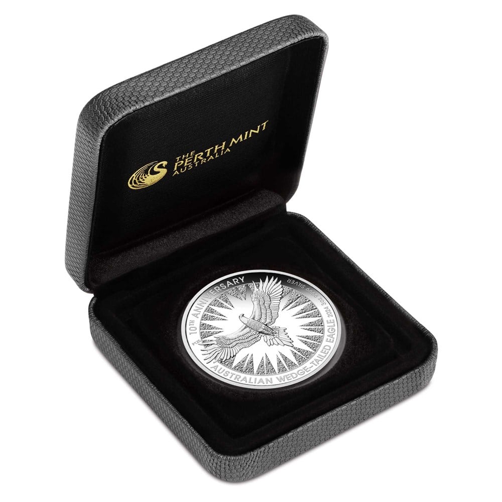 Australian Wedge-tailed Eagle 10th Anniversary 2024 3oz Silver Proof Coin