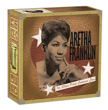 Aretha Franklin 2024 1oz Silver Proof Coloured Coin