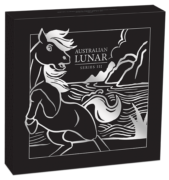 Australian Lunar Series III 2026 Year of the Horse 1 Kilo Silver Coloured Coin with Gold Privy Mark