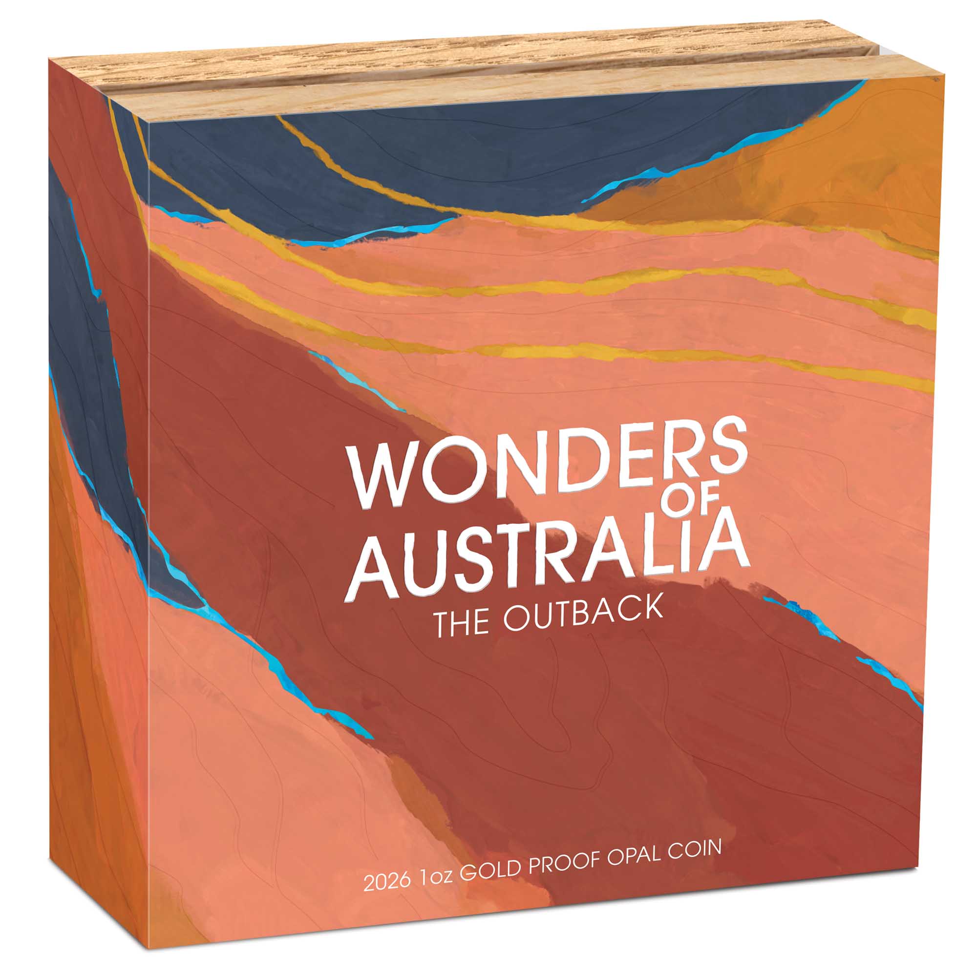 Wonders of Australia - The Outback 2026 1oz Gold Proof Opal Coin