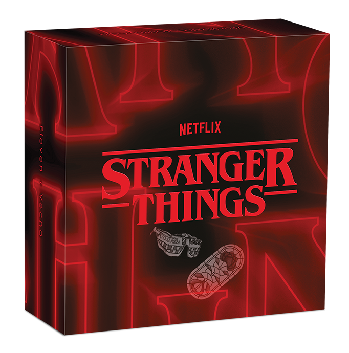 Stranger Things - Eleven + Vecna 2026 1/2oz Silver Coloured Coin