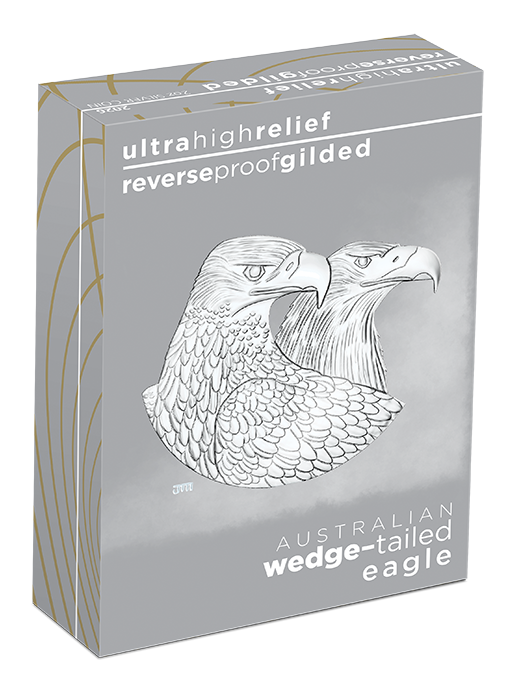 Wedge Tailed Eagle 2026 2oz Silver Enhanced Reverse Proof Ultra High Relief Gilded Coin