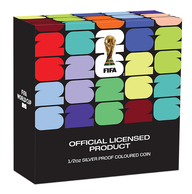 FIFA World Cup 2026 1/2oz Silver Proof Coloured Coin