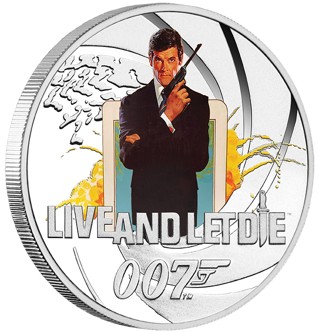 James Bond Roger Moore Silver Proof Eight-Coin Collection