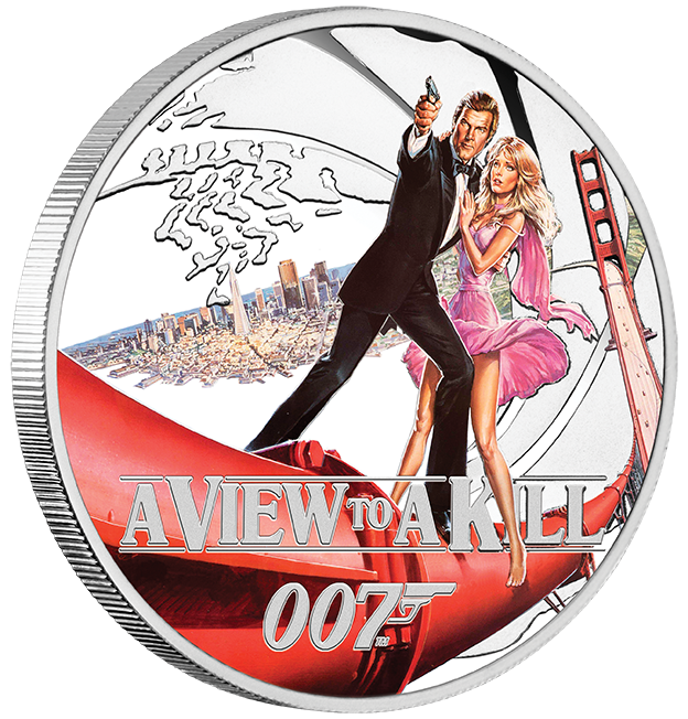 James Bond Roger Moore Silver Proof Eight-Coin Collection