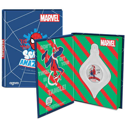 Marvel Season's Greetings Spider-Man 2024 1oz Silver Coin