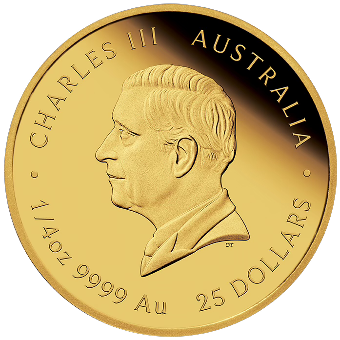 Australian Lunar Series III 2025 Year of the Snake 1/4oz Gold Proof Coin