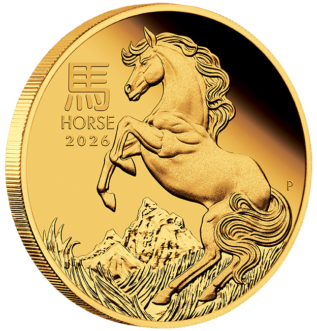 Australian Lunar Series III 2026 Year of the Horse 1/4oz Gold Proof Coin