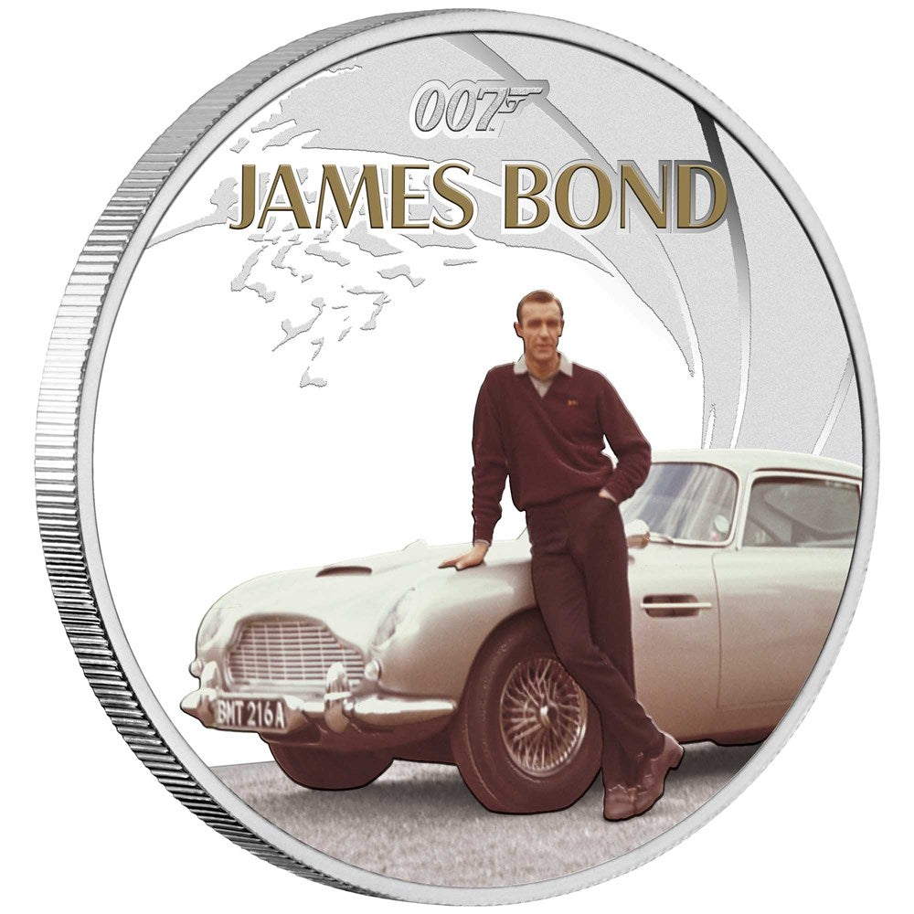 James Bond Sean Connery 2024 1oz Silver Proof Coloured Coin