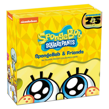 SpongeBob SquarePants SpongeBob and Friends 2024 1oz Silver Proof Coloured Coin