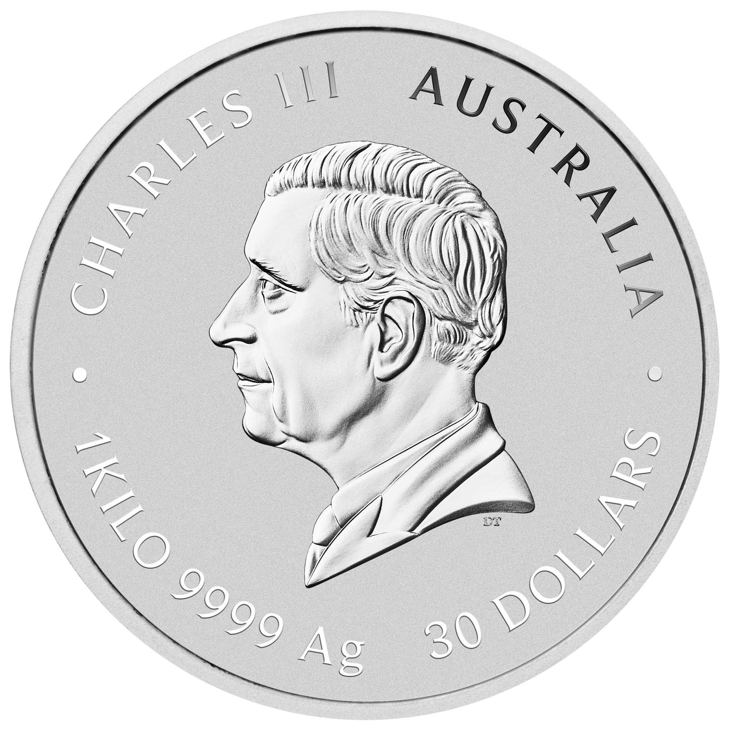 Australian Lunar Series III 2025 Year of the Snake 1 Kilo Silver Coloured Coin with Gold Privy Mark