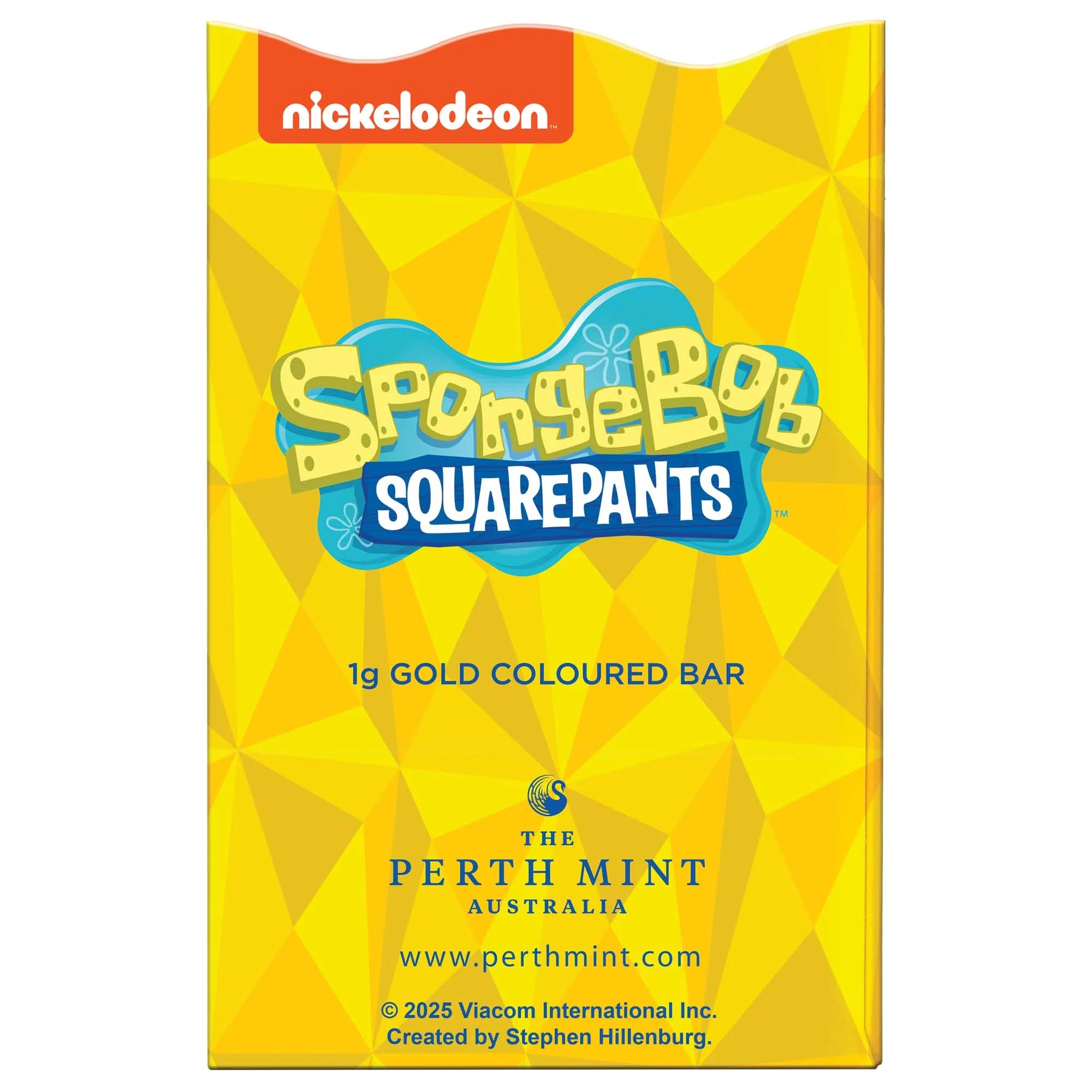 SpongeBob SquarePants 1g Gold Coloured Minted Bar