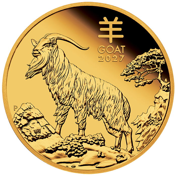 2027 Year of the Goat 1oz Gold Proof Coin
