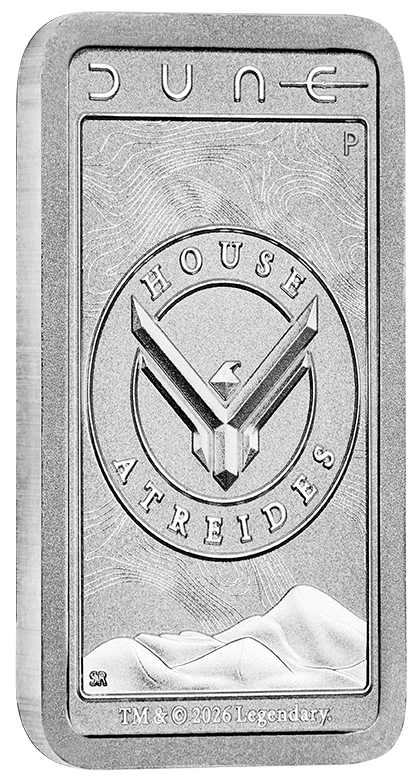 Dune - House Atreides 2026 10g Silver Minted Bar