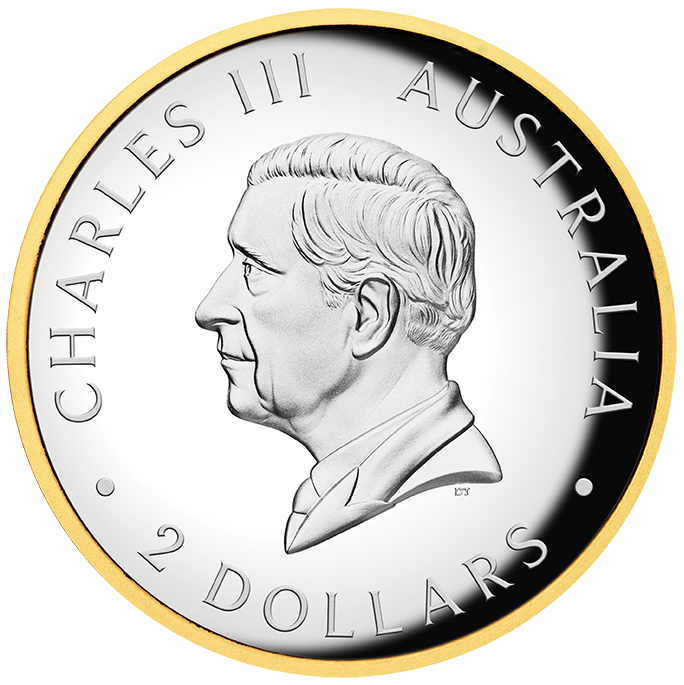 Australian Kookaburra 2026 2oz Silver Proof High Relief Gilded Coin