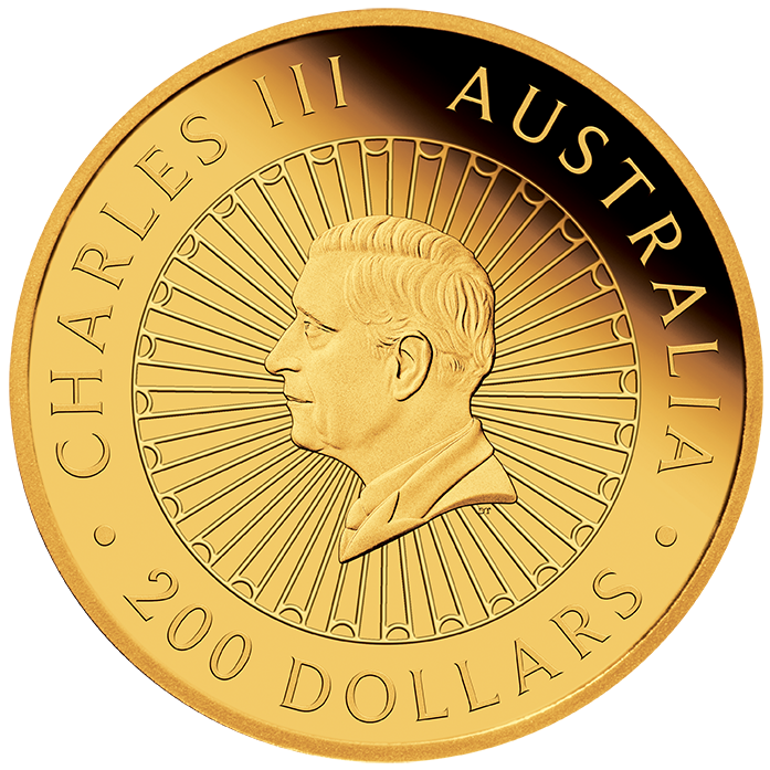 Great Southern Land 2025 2oz Gold Proof Blue Lepidolite Coin