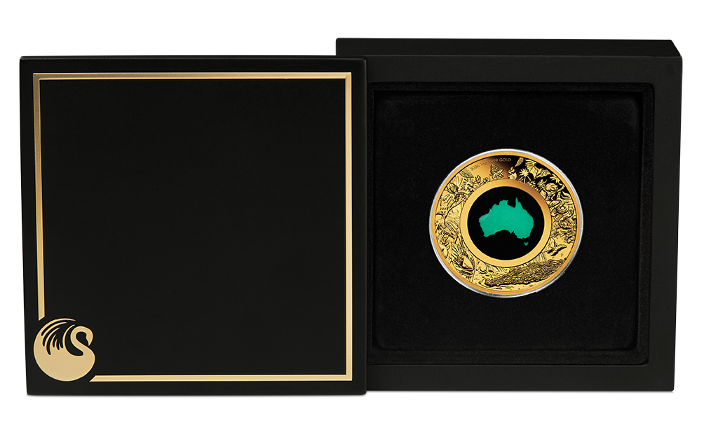 Great Southern Land 2026 1oz Gold Proof Chrysoprase Coin