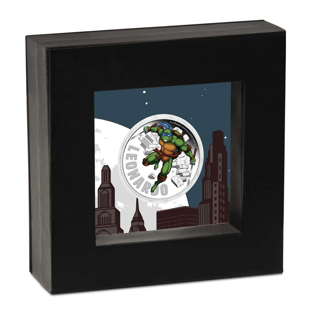 Teenage Mutant Ninja Turtles Leonardo 2024 1oz Silver Proof Coloured Coin