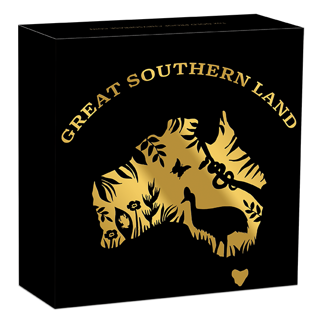 Great Southern Land 2026 1oz Gold Proof Chrysoprase Coin