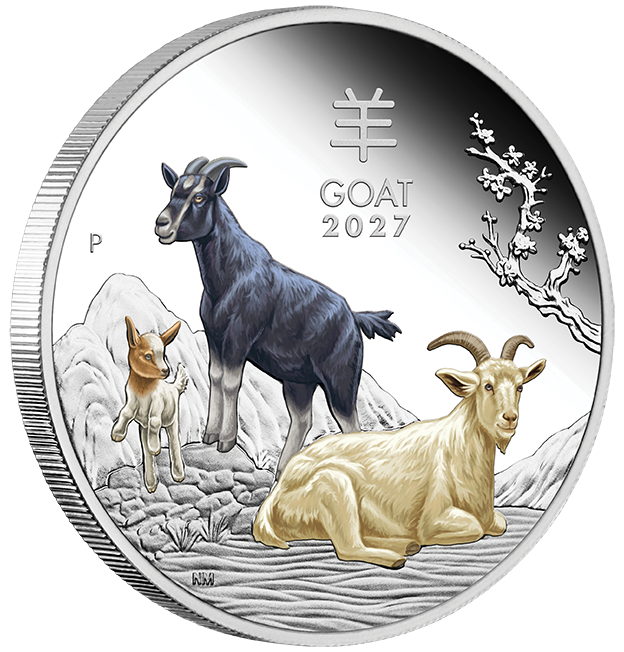 2027 Year of the Goat 1oz Silver Trio Set