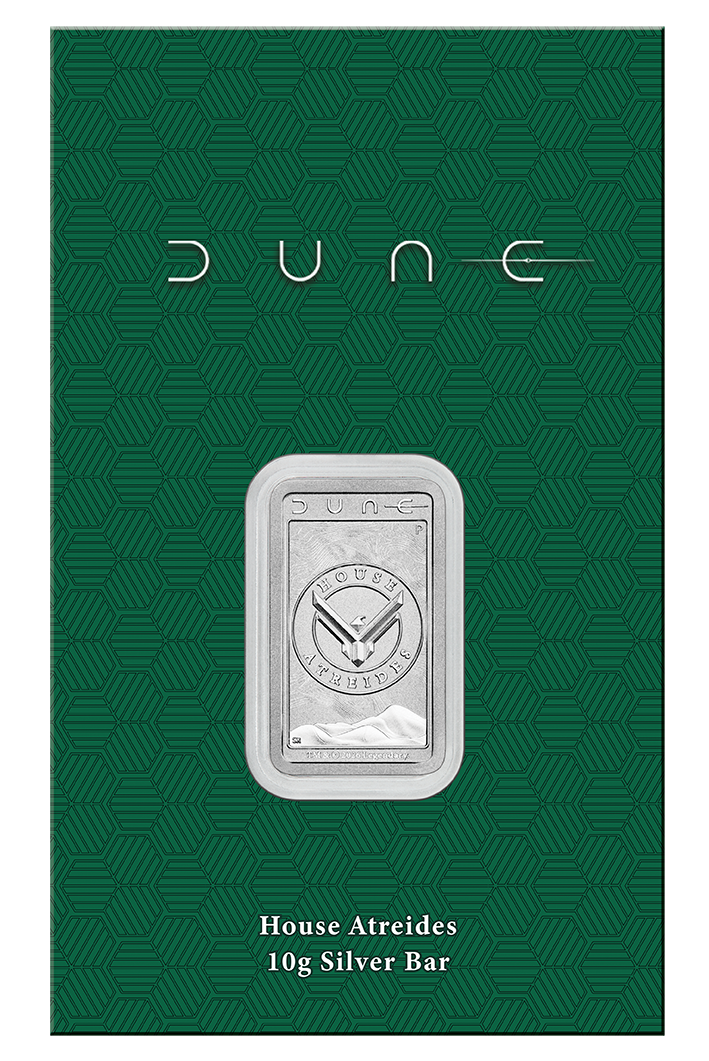 Dune - House Atreides 2026 10g Silver Minted Bar