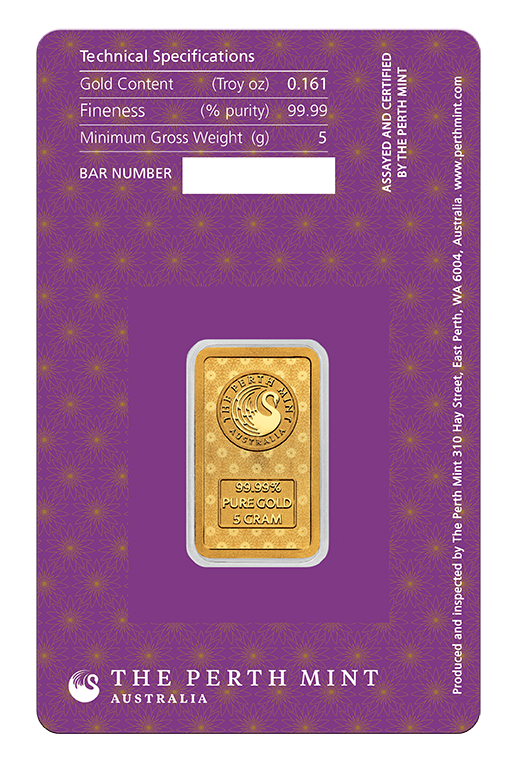 Lakshmi 2025 5g Gold Minted Bar – Diwali Festival of Lights