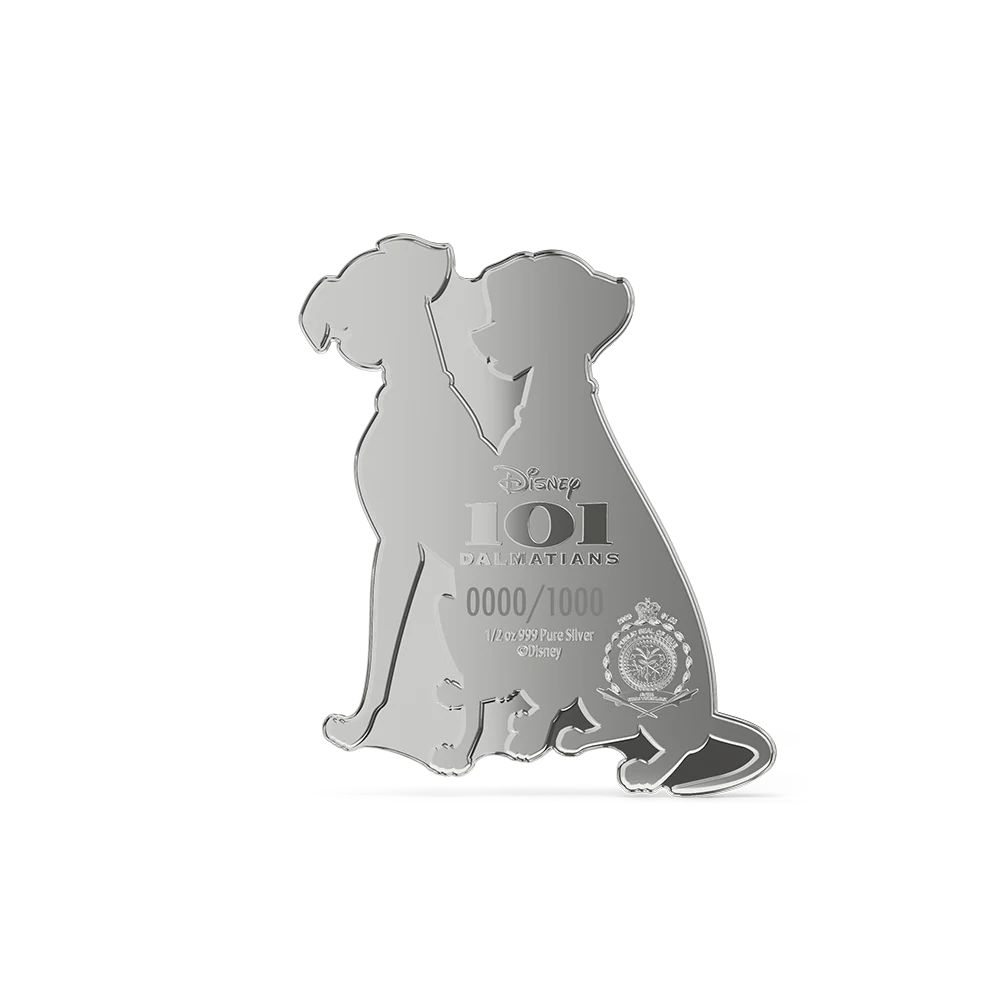 Disney 101 Dalmatians Collectible 1/2oz Silver Coin + 5g Silver Foil Set