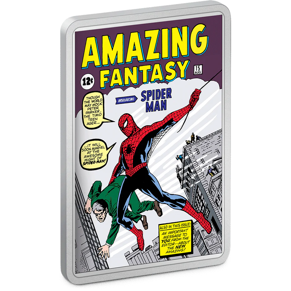 Marvel Amazing Fantasy #15 COMIX 2oz Silver Coin