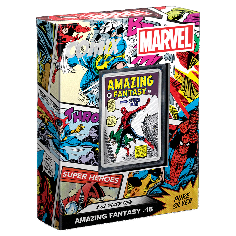 Marvel Amazing Fantasy #15 COMIX 2oz Silver Coin