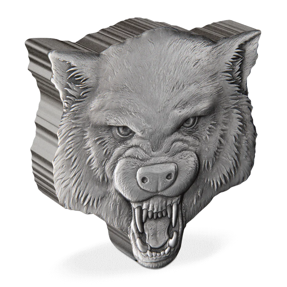 Fierce Nature – Wolf 2oz Silver Coin