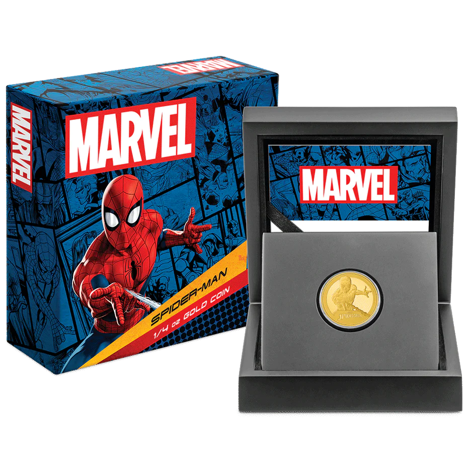 Marvel Spider-Man 1/4oz Gold Coin