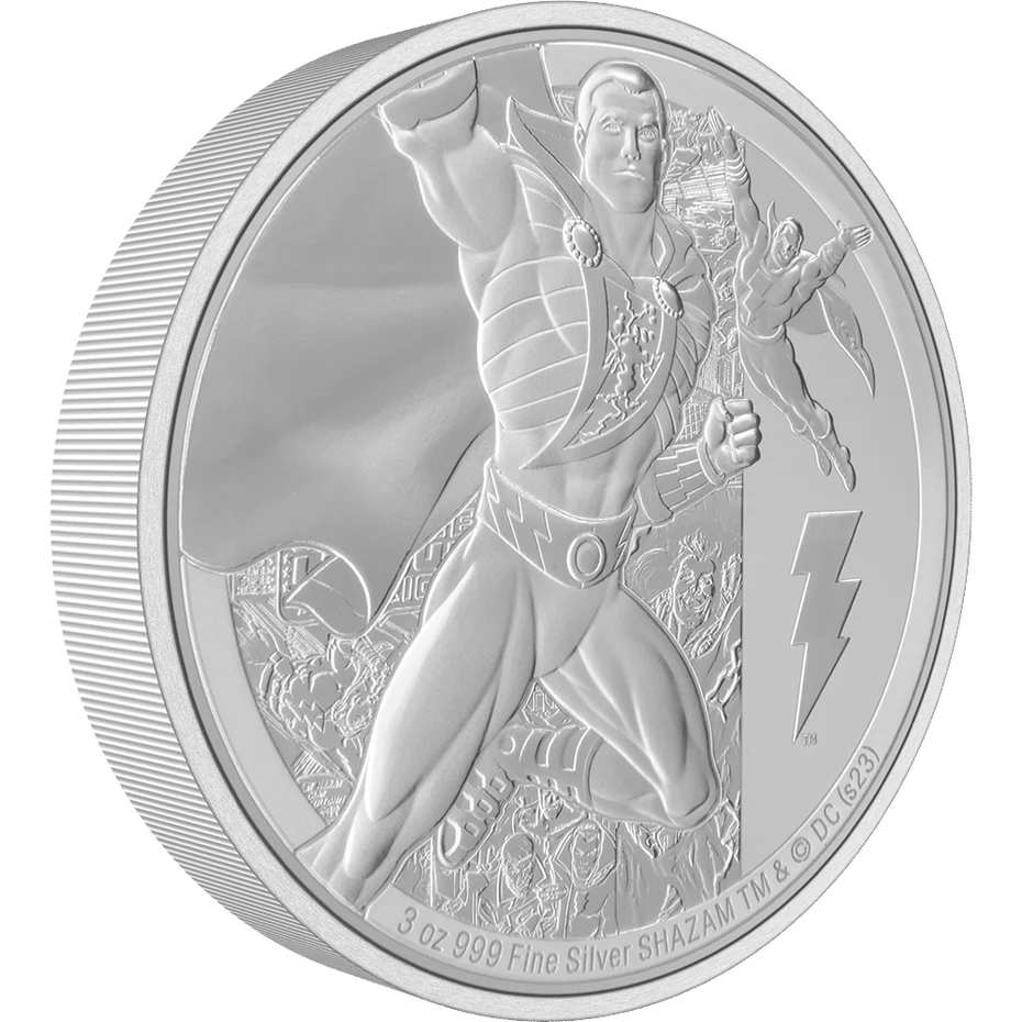 SHAZAM DC Classic 3oz Silver Coin