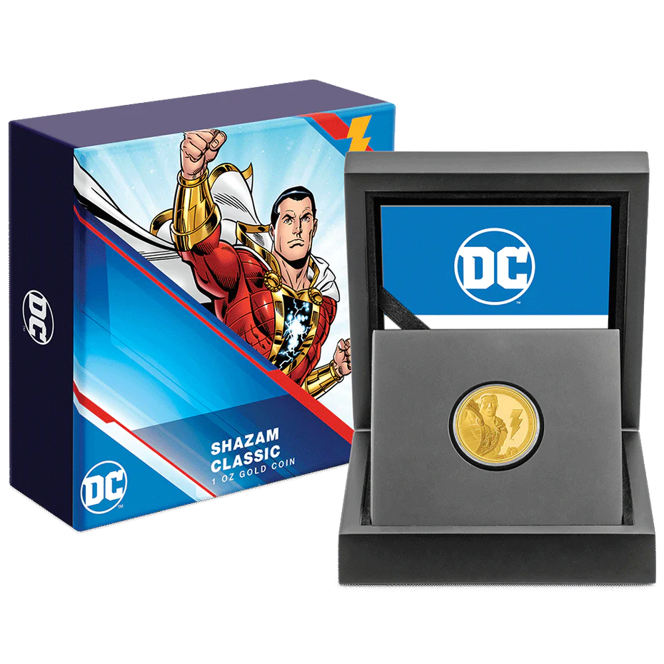 SHAZAM DC Classic 1/4oz Gold Coin