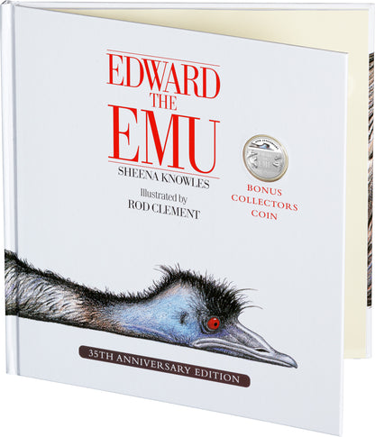 35th anniversary of Edward the Emu 2023 20c CuNi Coloured Uncirculated Coin Special Edition Book